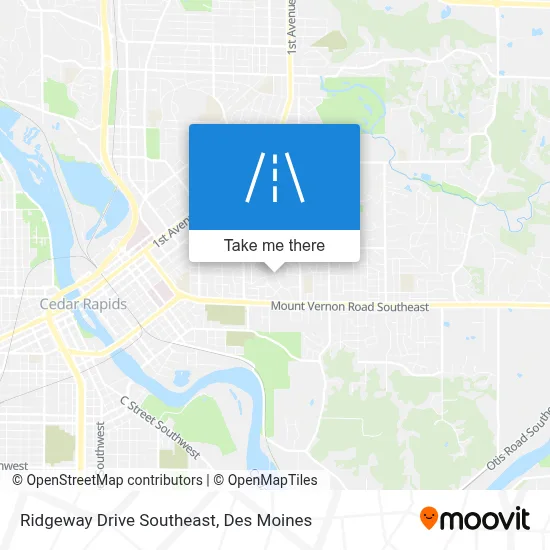 Ridgeway Drive Southeast map