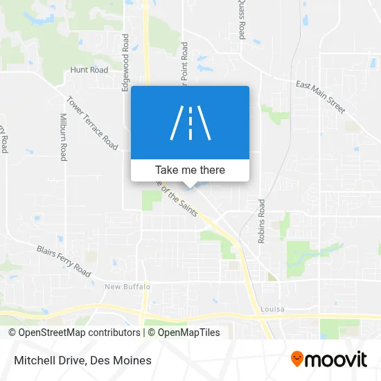 Mitchell Drive map