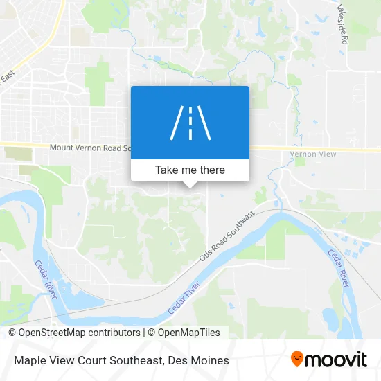 Maple View Court Southeast map