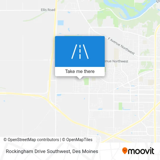 Rockingham Drive Southwest map