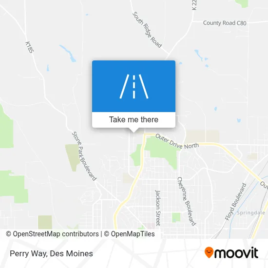 Perry Way map