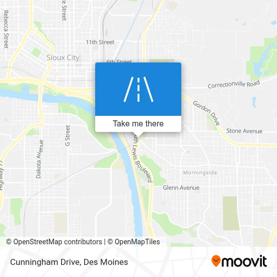Cunningham Drive map