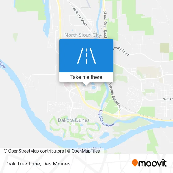 Oak Tree Lane map