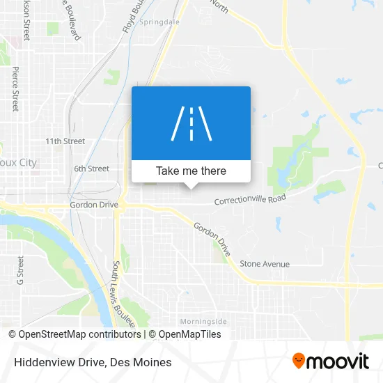 Hiddenview Drive map