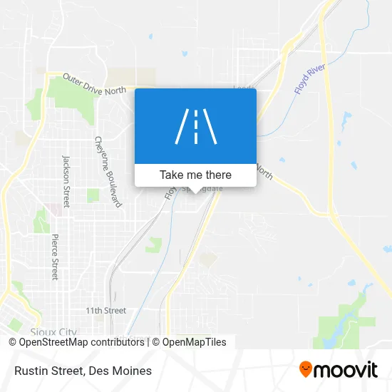 Rustin Street map