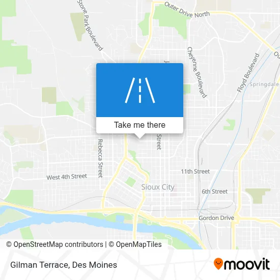 Gilman Terrace map