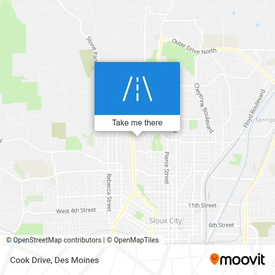 Cook Drive map