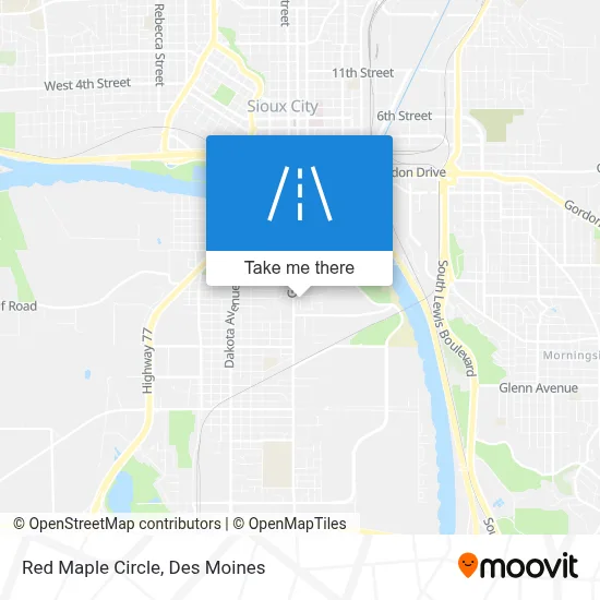 Red Maple Circle map