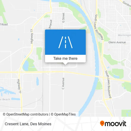 Cresent Lane map