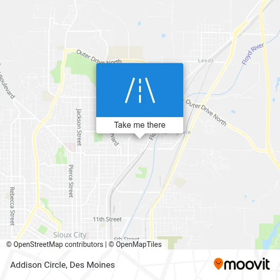 Addison Circle map