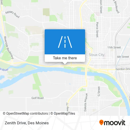 Zenith Drive map