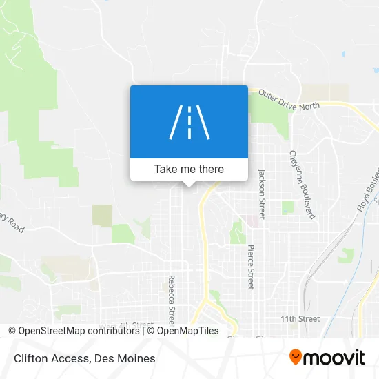 Clifton Access map