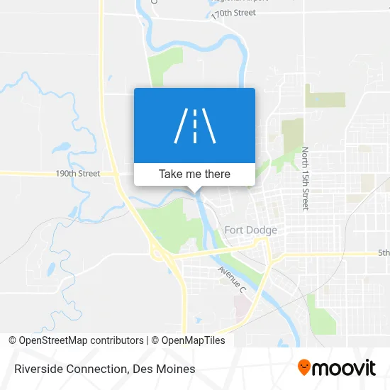 Riverside Connection map