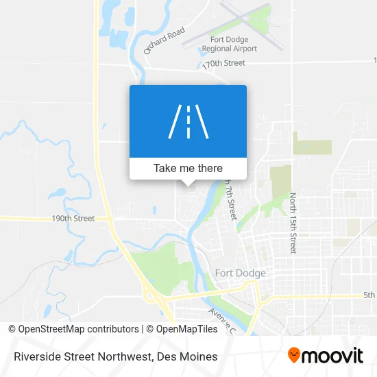Riverside Street Northwest map