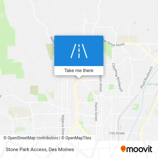 Stone Park Access map