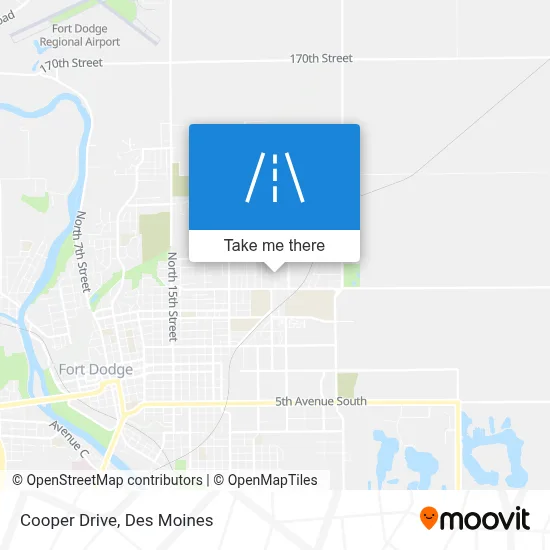 Cooper Drive map