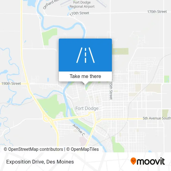 Exposition Drive map