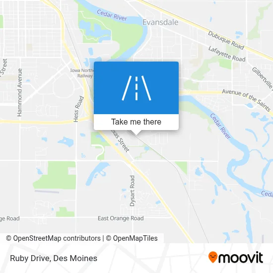 Ruby Drive map