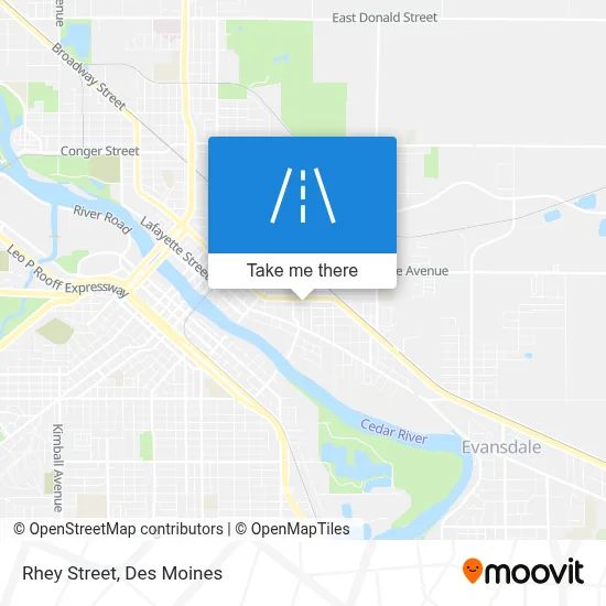 Rhey Street map