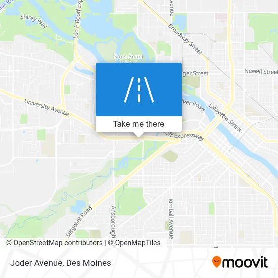 Joder Avenue map