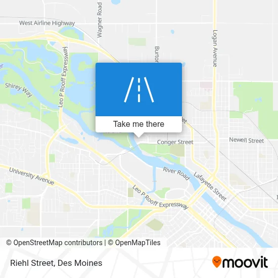 Riehl Street map