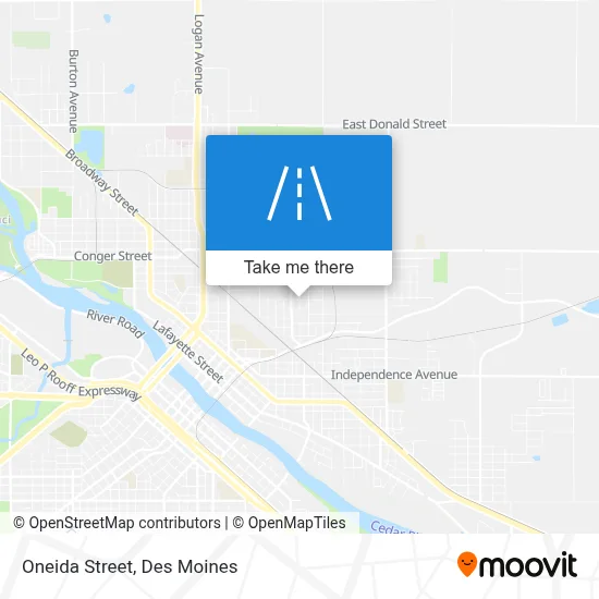 Oneida Street map