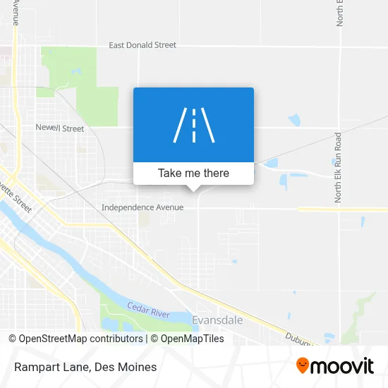 Rampart Lane map