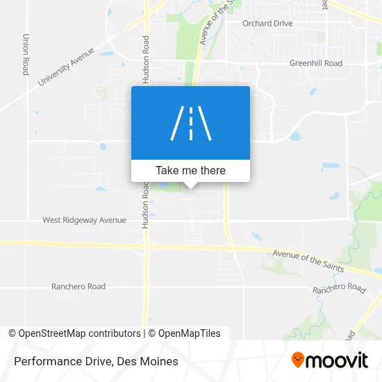 Performance Drive map