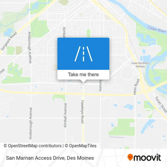 San Marnan Access Drive map