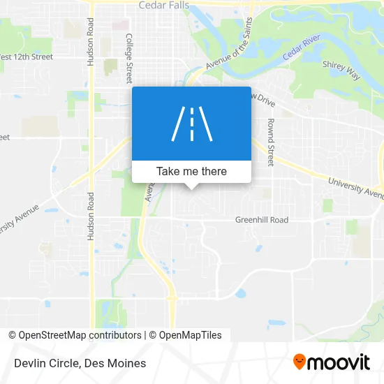 Devlin Circle map