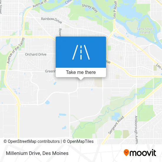 Millenium Drive map