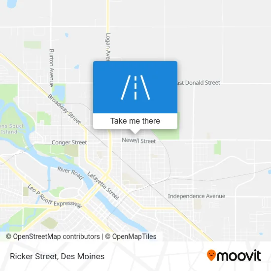 Ricker Street map