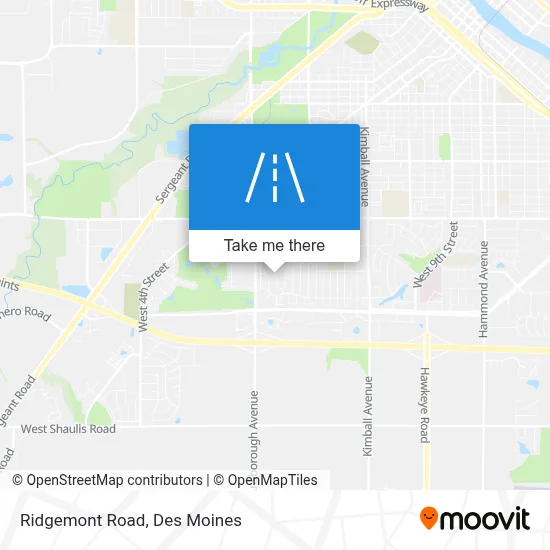 Ridgemont Road map