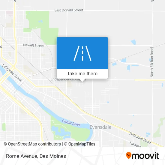 Rome Avenue map