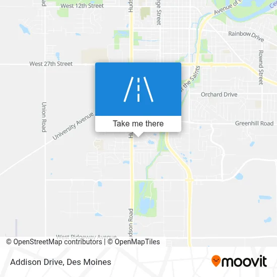 Addison Drive map