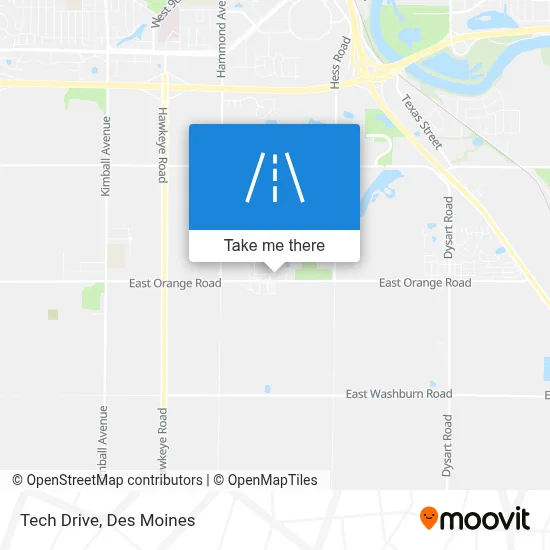 Tech Drive map