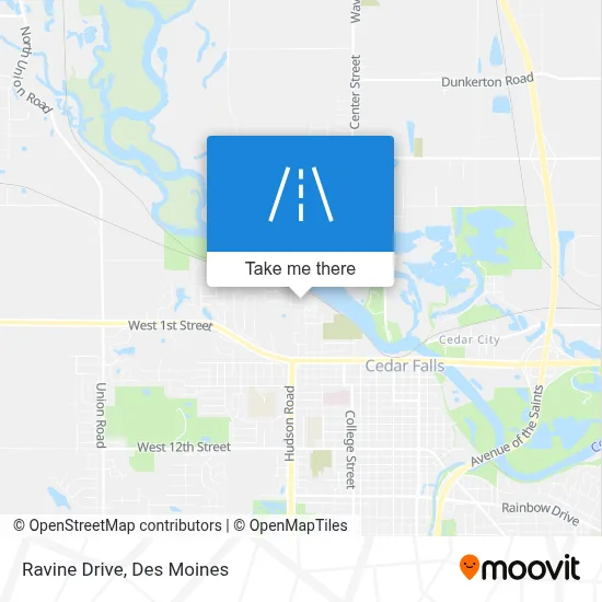 Ravine Drive map