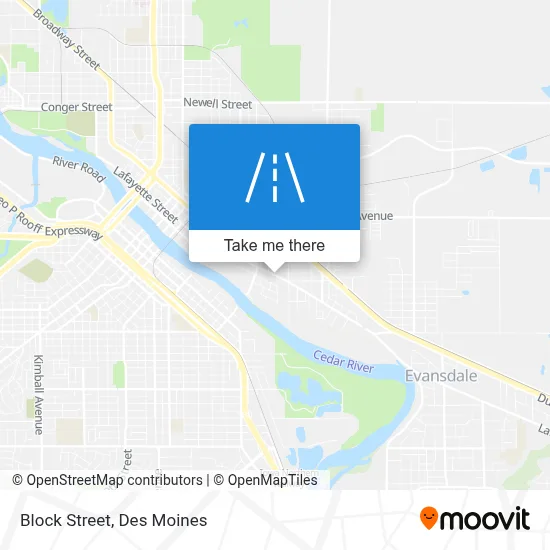 Block Street map