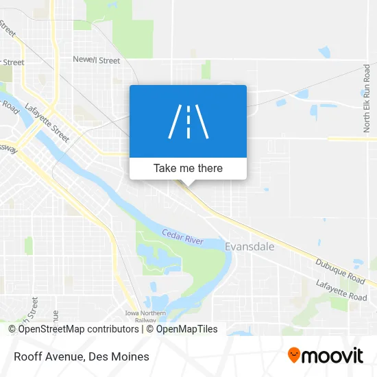Rooff Avenue map
