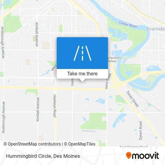 Hummingbird Circle map