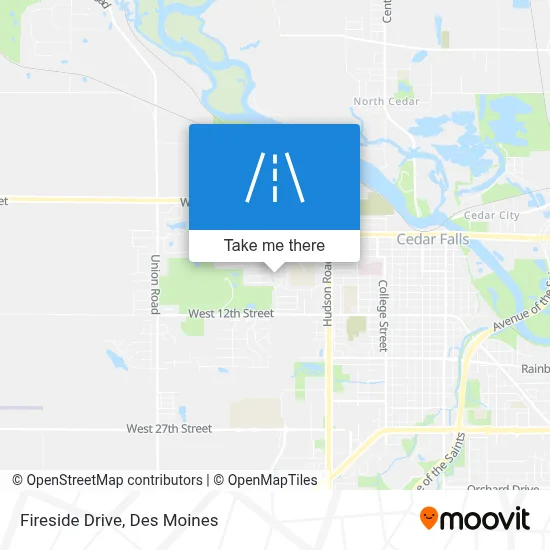 Fireside Drive map