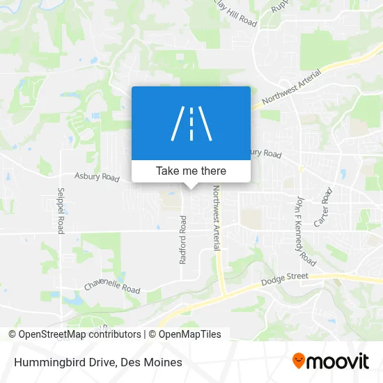Hummingbird Drive map