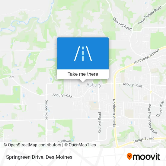 Springreen Drive map