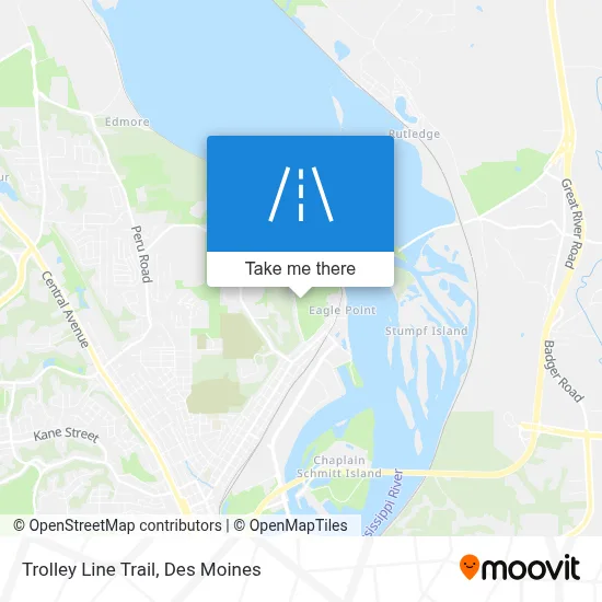 Trolley Line Trail map