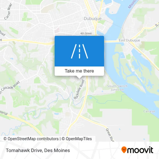 Tomahawk Drive map