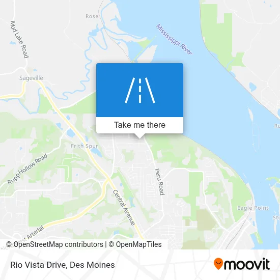 Rio Vista Drive map