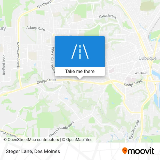 Steger Lane map