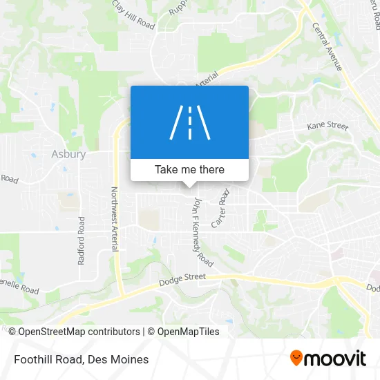 Foothill Road map