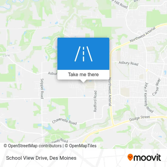 School View Drive map