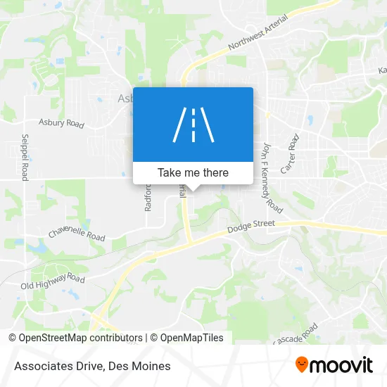 Associates Drive map